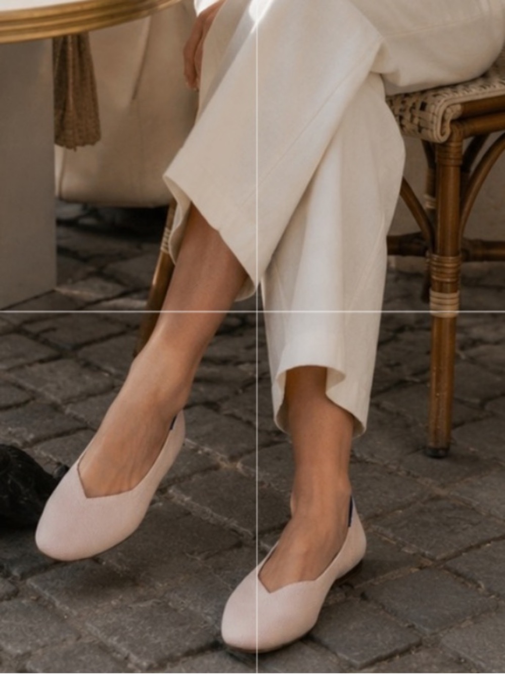 Rothy’s The Flat in Blush with Tortoise Sole. Size 10.